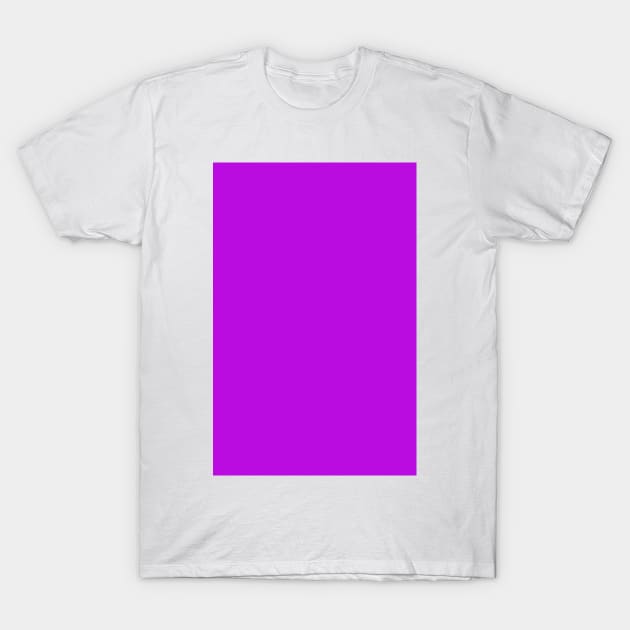 PLAIN SOLID NEON VIOLET COLOR FLUORESCENT COLORS T-Shirt by colorsandpatterns